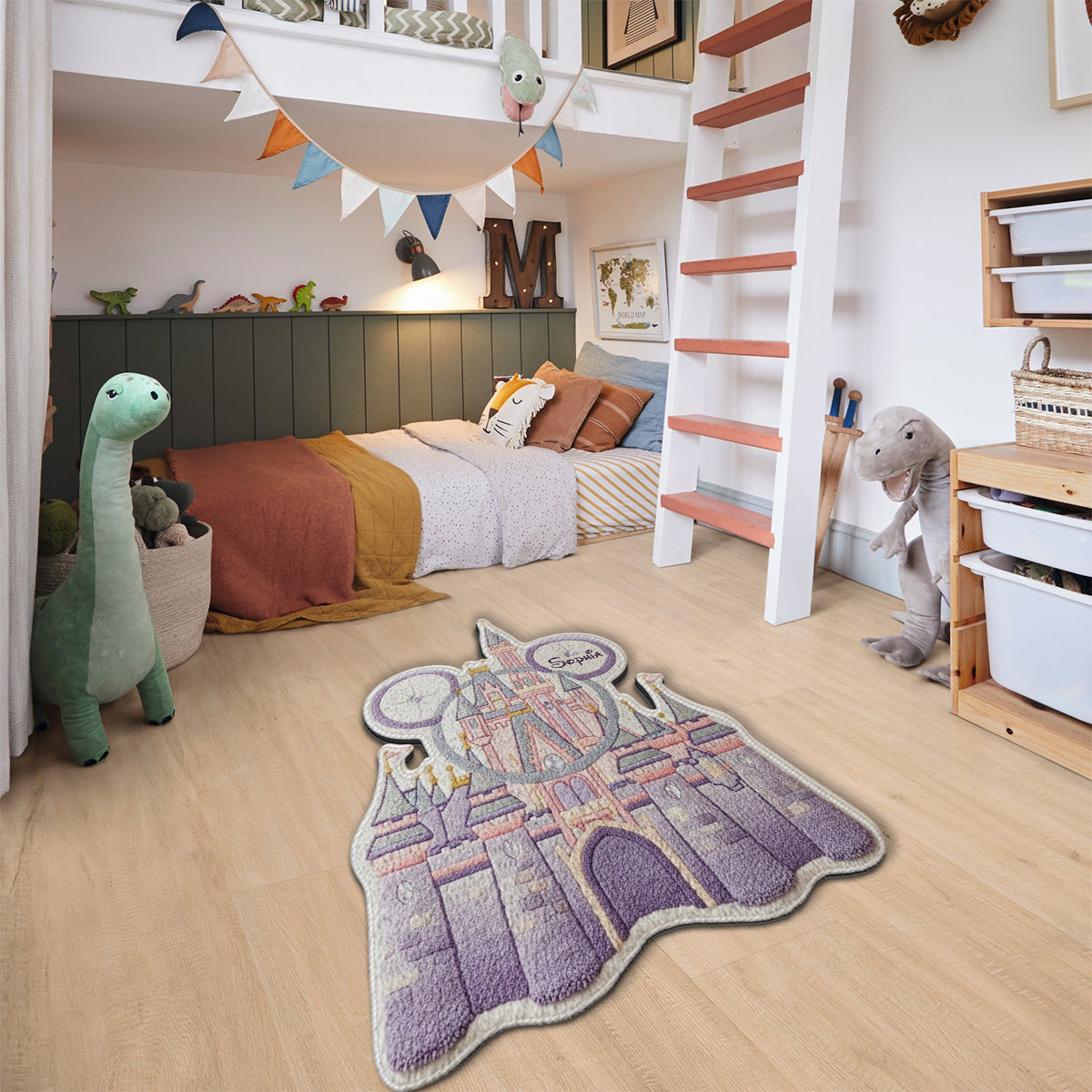 Magical Castle - Personalized Mouse Non-Slip Tufted Rug