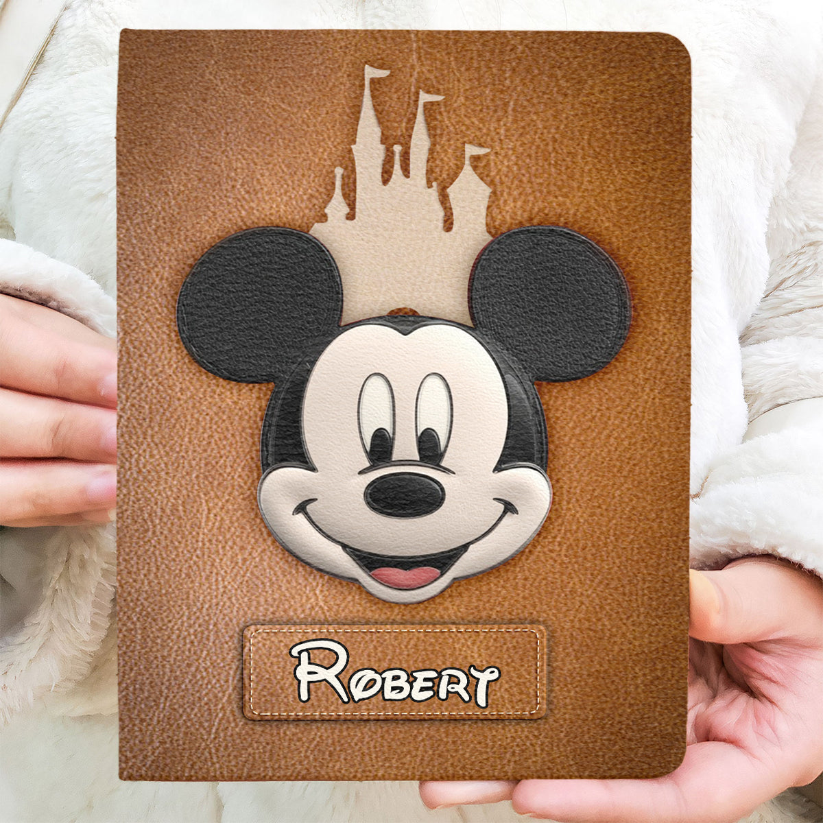 Dream Magic Custom Name - Personalized Mouse Leather Journal