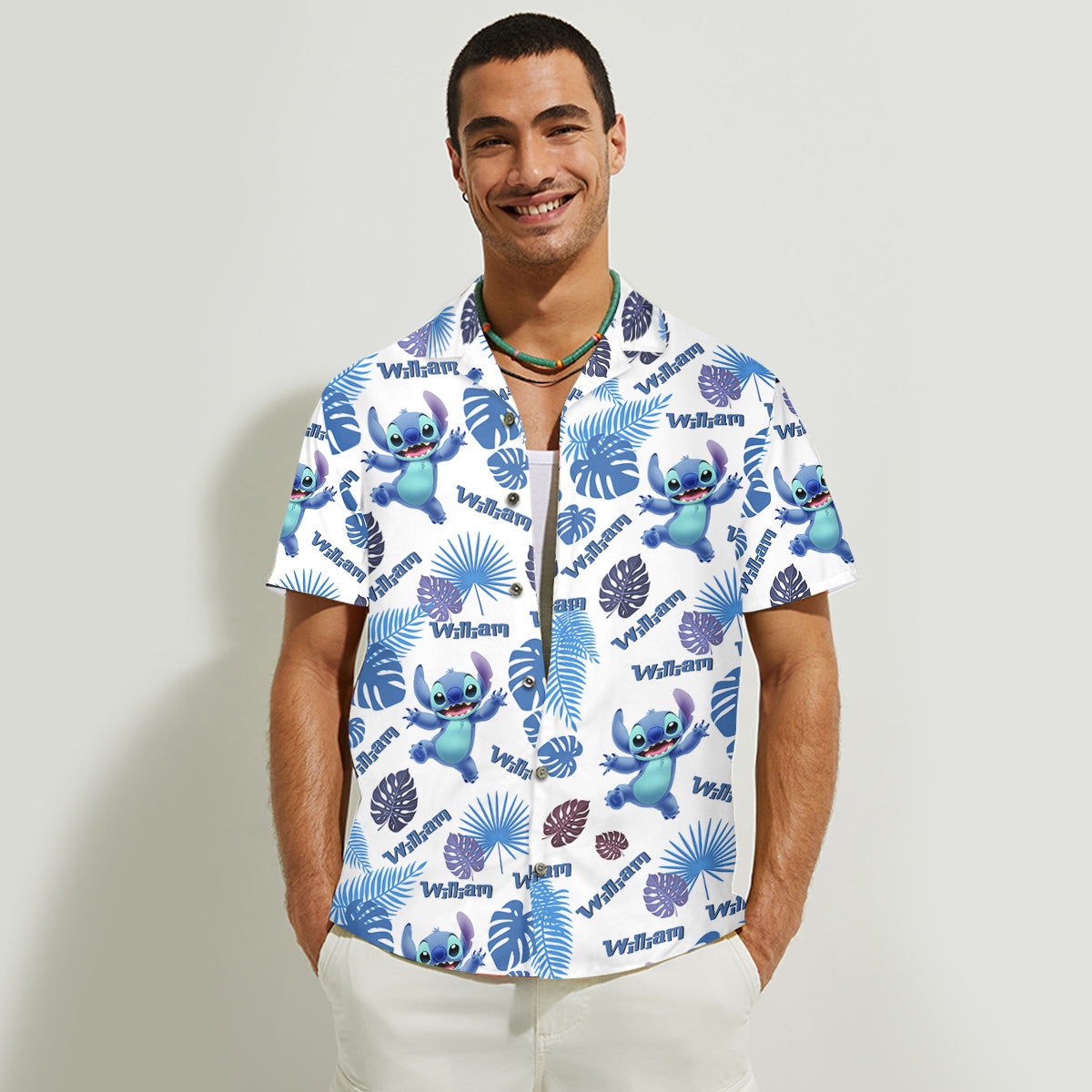 Blue Ohana - Personalized Ohana Hawaiian Shirt & Sleeveless Dress