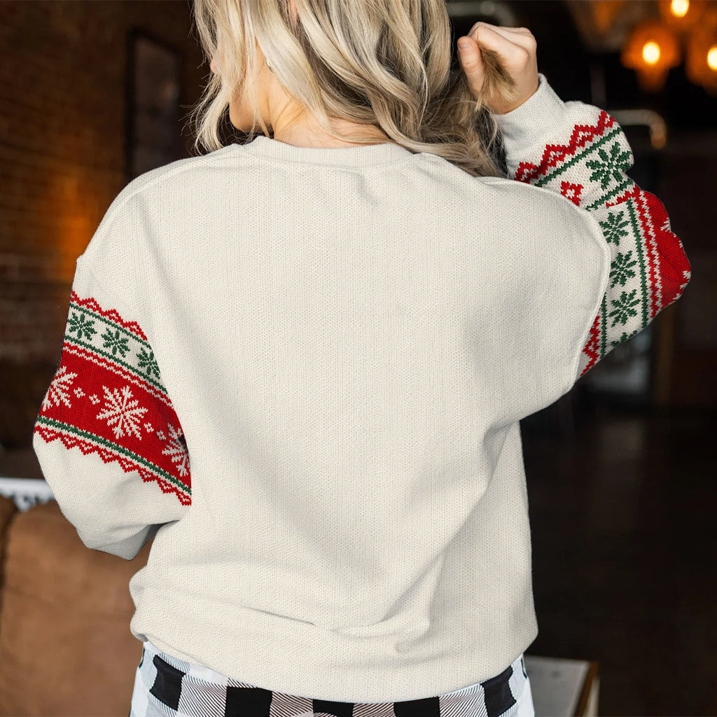 Christmas Vibes - Personalized Mouse Ugly Sweater