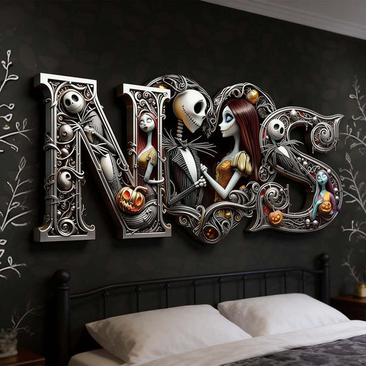 Love You - Personalized Nightmare 3D Printed Cut Metal Sign