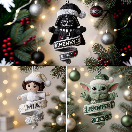 Merry Christmas - Personalized The Force Plush Ornament