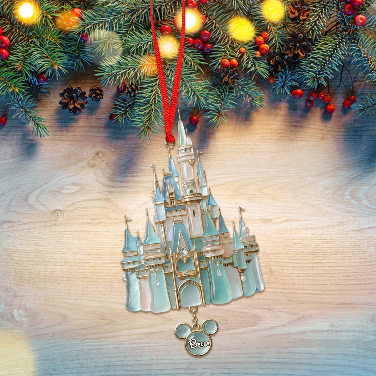 Magical Xmas - Personalized Dream Trip Ornament With Charm