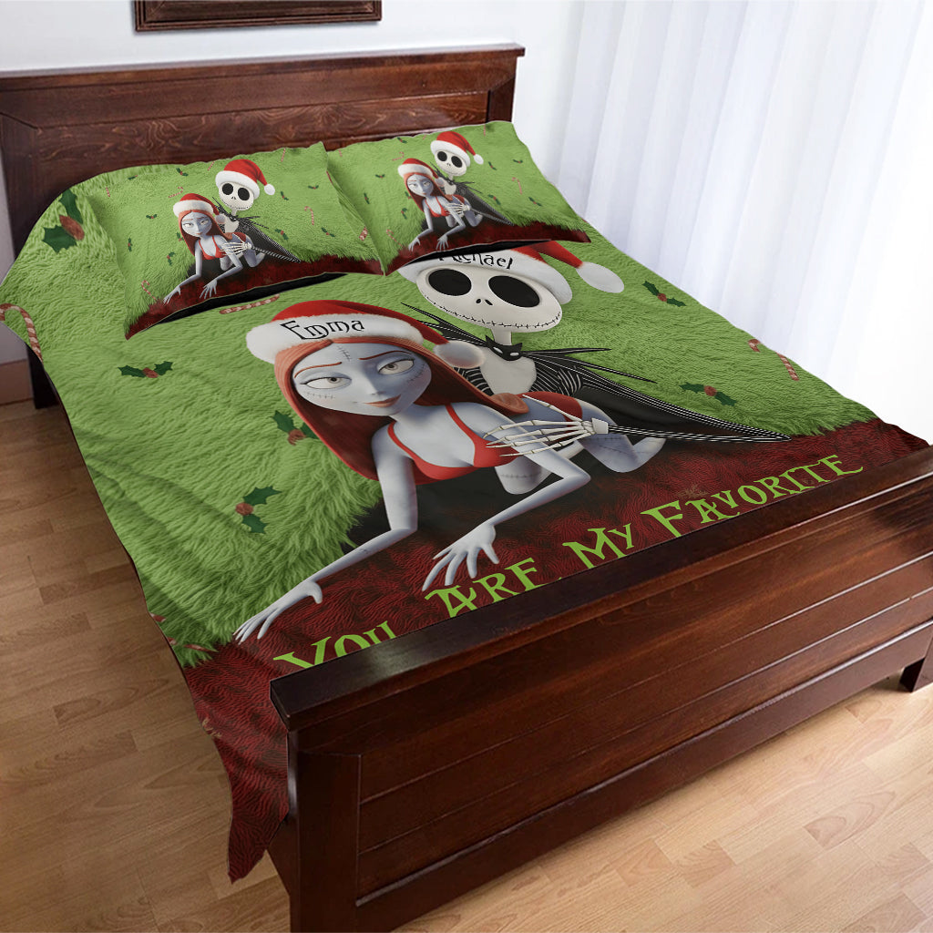 Favorite Thing To Do This Christmas - Personalized Nightmare Bedding Set
