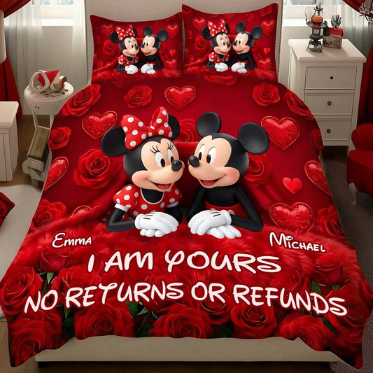 No Returns Or Refunds - Personalized Mouse Quilt Set