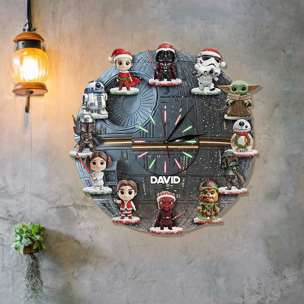 The Strong Force - Personalized The Force LED Light Wall Clock