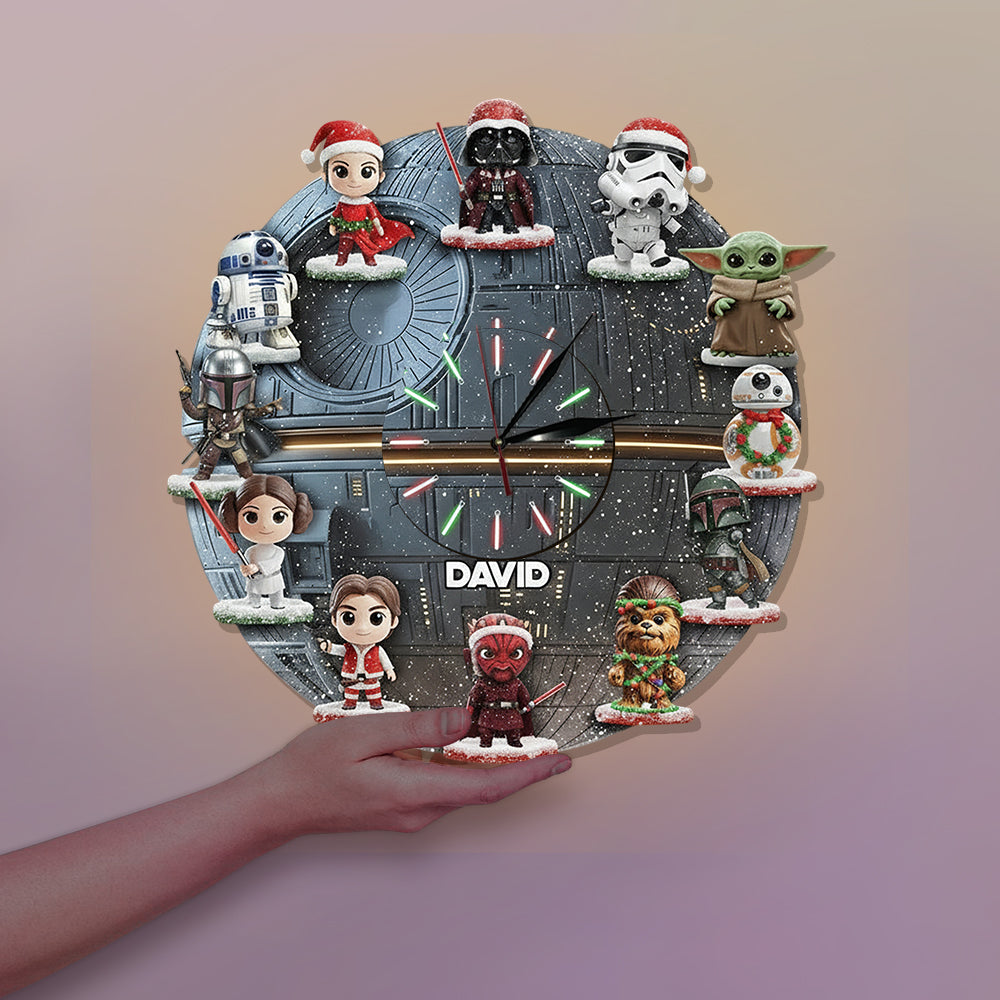 The Strong Force - Personalized The Force LED Light Wall Clock