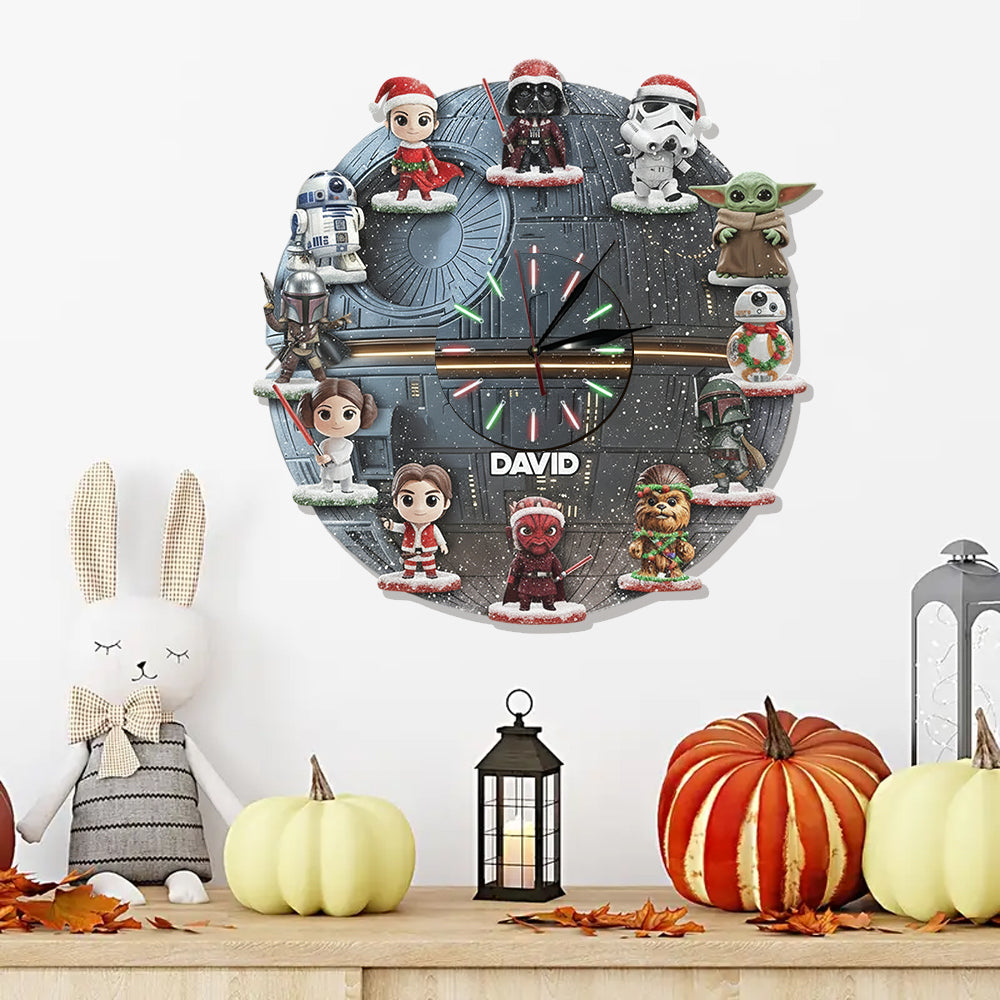 The Strong Force - Personalized The Force LED Light Wall Clock