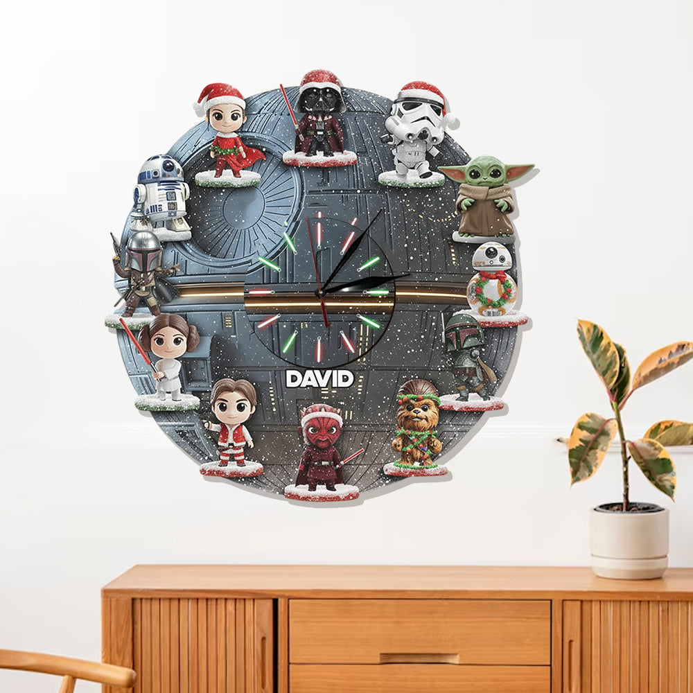 The Strong Force - Personalized The Force LED Light Wall Clock