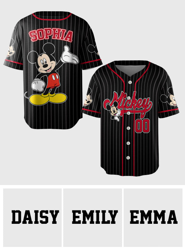 Magical Moments - Personalized Mouse Baseball Jersey