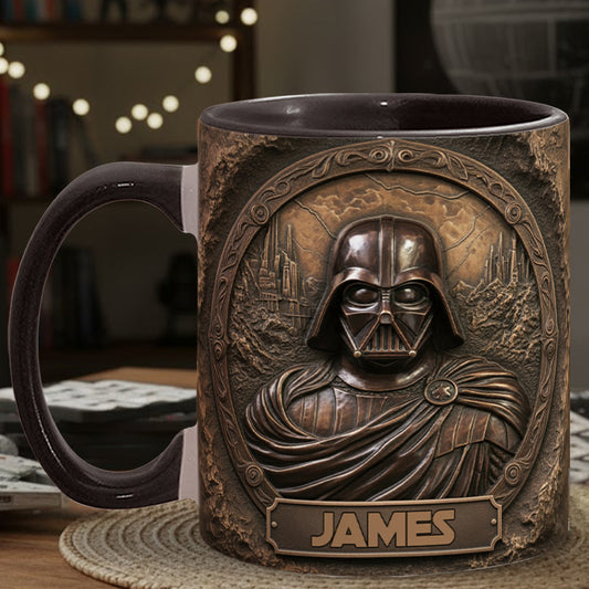 Welcome To The Dark - Personalized The Force Accent Mug