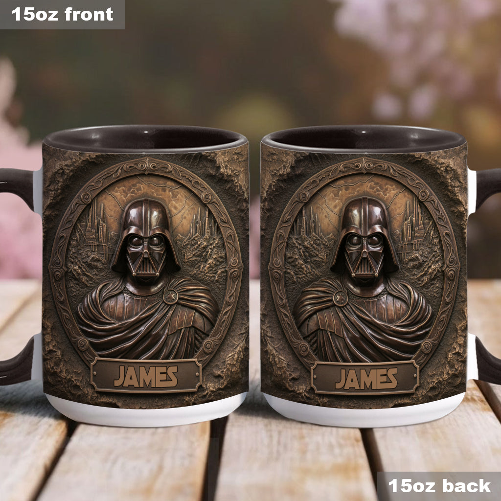 Welcome To The Dark - Personalized The Force Accent Mug
