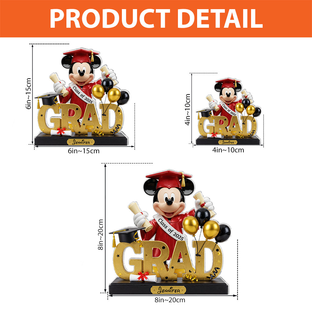 Class Of 2025 - Personalized Mouse Custom Shaped Acrylic Plaque