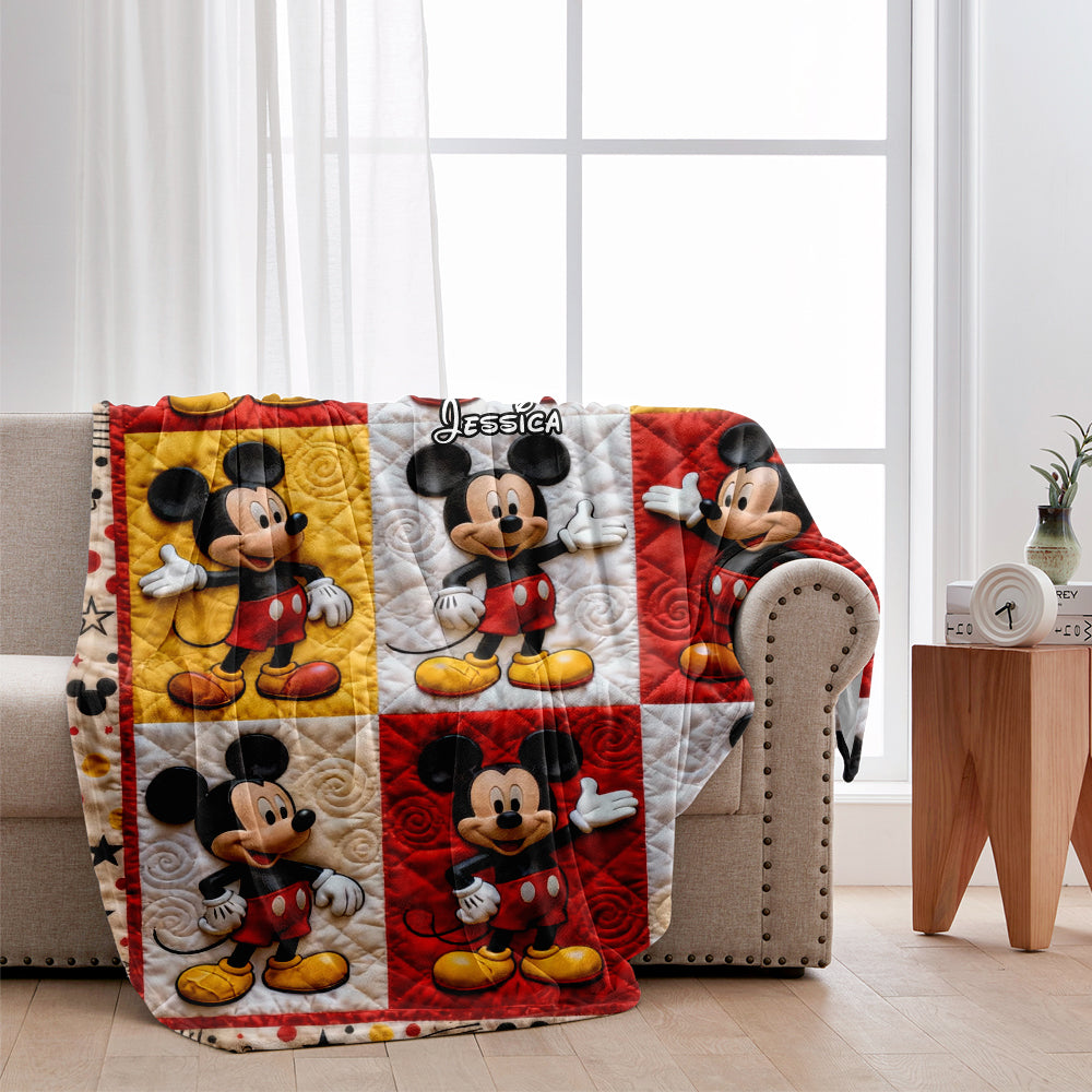 Just A Girl Who Loves Magic - Personalized Mouse Blanket