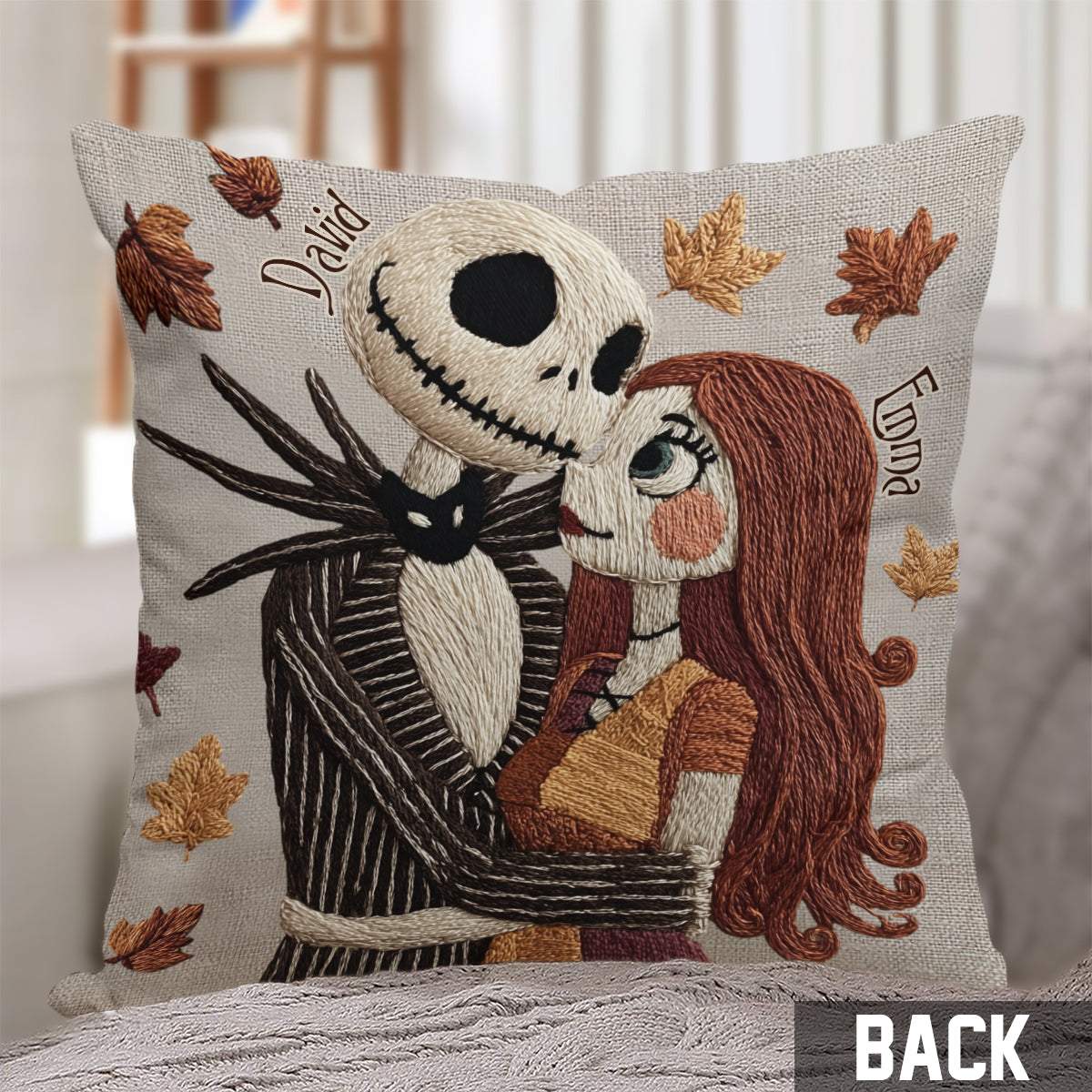 We're Simply Meant To Be - Personalized Nightmare Throw Pillow