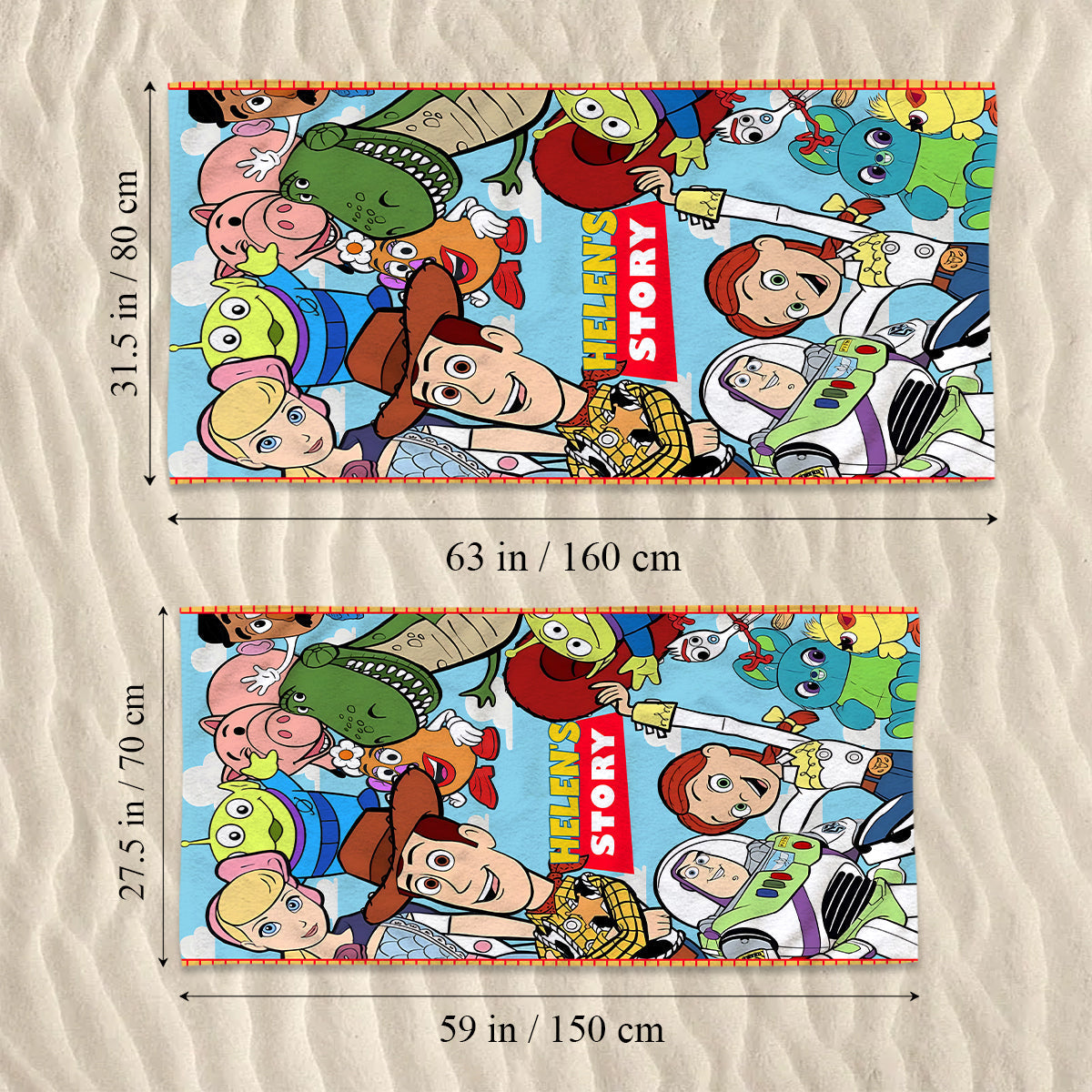 My Story - Personalized Quick-dry Beach Towel/ Bath Towel