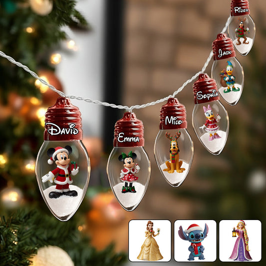 Magical Christmas 2025 - Personalized Mouse String Lights