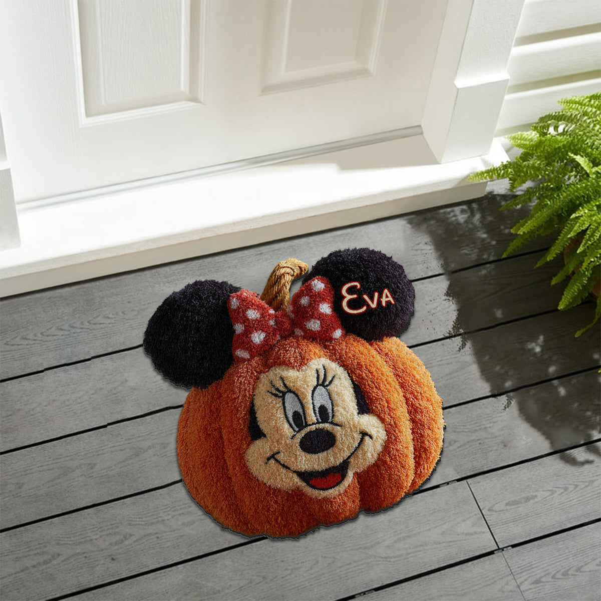 Magical Friends And Pumpkin Halloween Gift - Personalized Mouse Non-Slip Tufted Rug