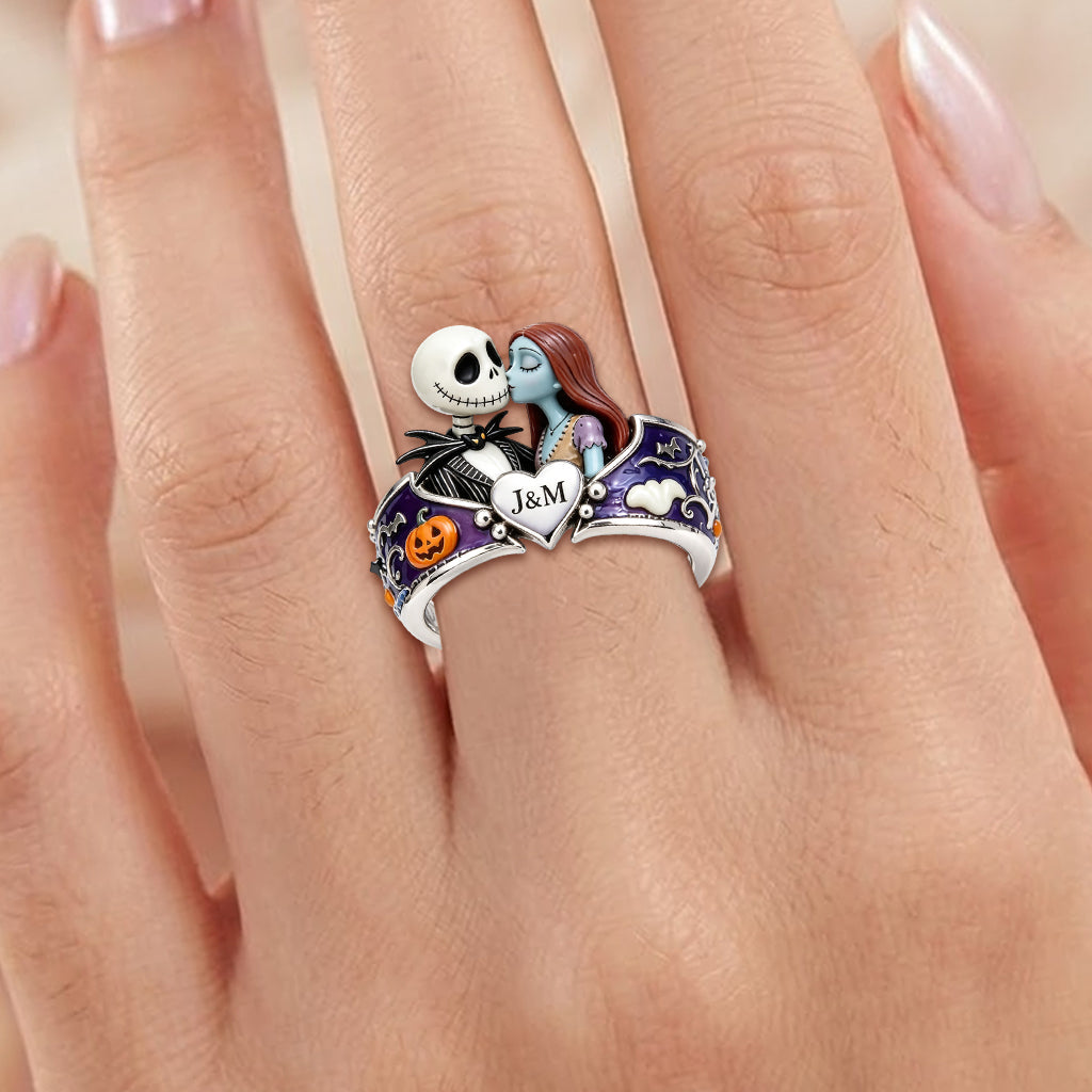 Till Death Do Us Part - Personalized Nightmare Adjustable Shaped Ring