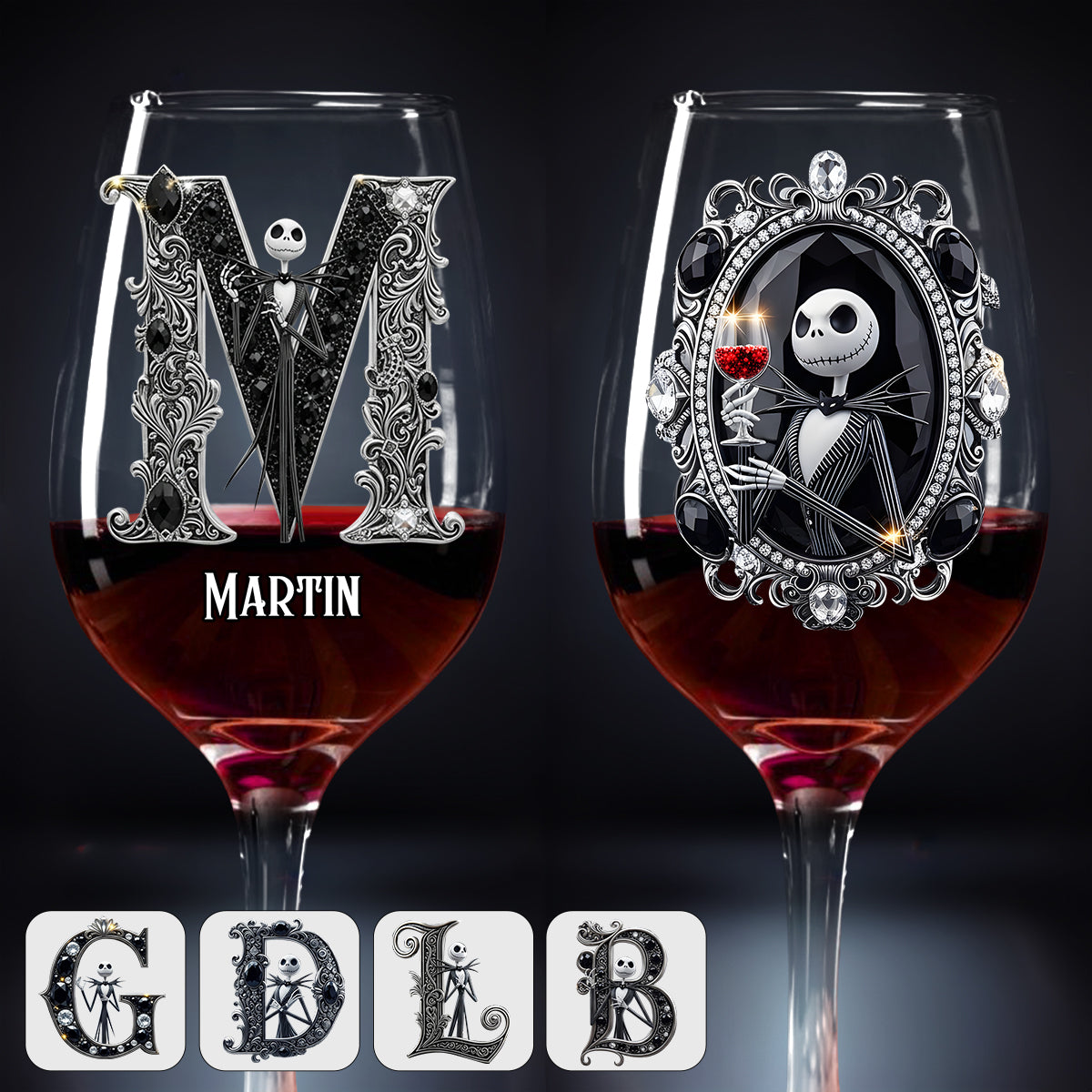 The Nightmare - Personalized Nightmare Wine Glass With Long Stem