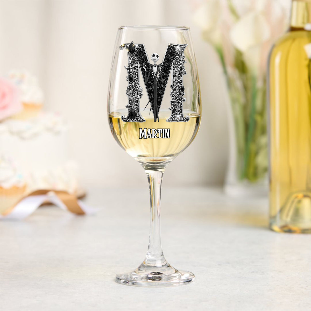 The Nightmare - Personalized Nightmare Wine Glass With Long Stem