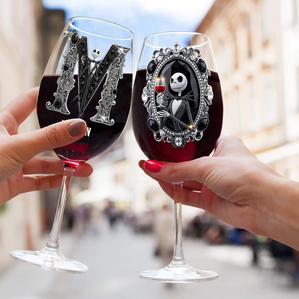 The Nightmare - Personalized Nightmare Wine Glass With Long Stem