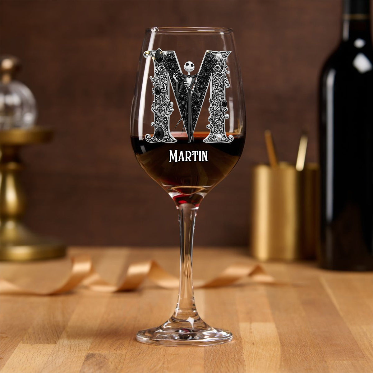 The Nightmare - Personalized Nightmare Wine Glass With Long Stem