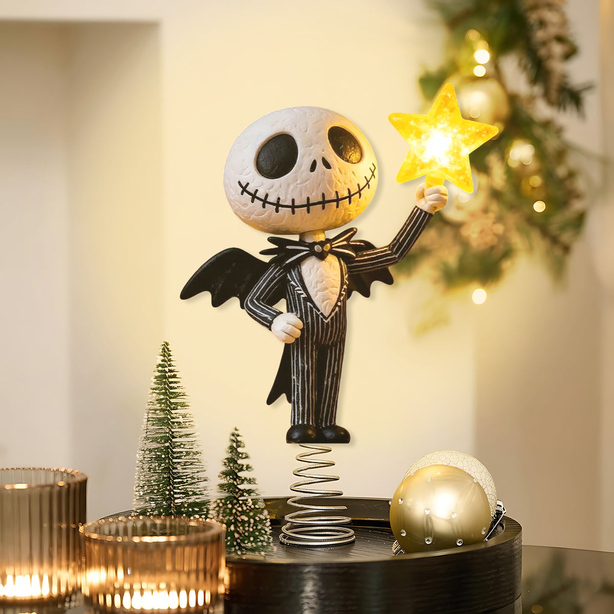 Merry Christmas - Nightmare LED Light Tree Topper
