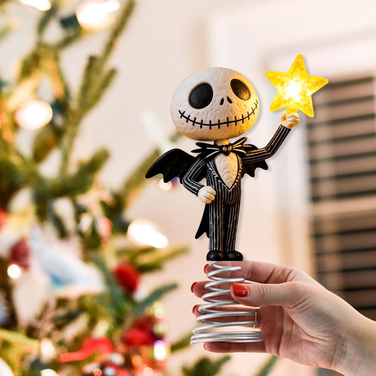 Merry Christmas - Nightmare LED Light Tree Topper