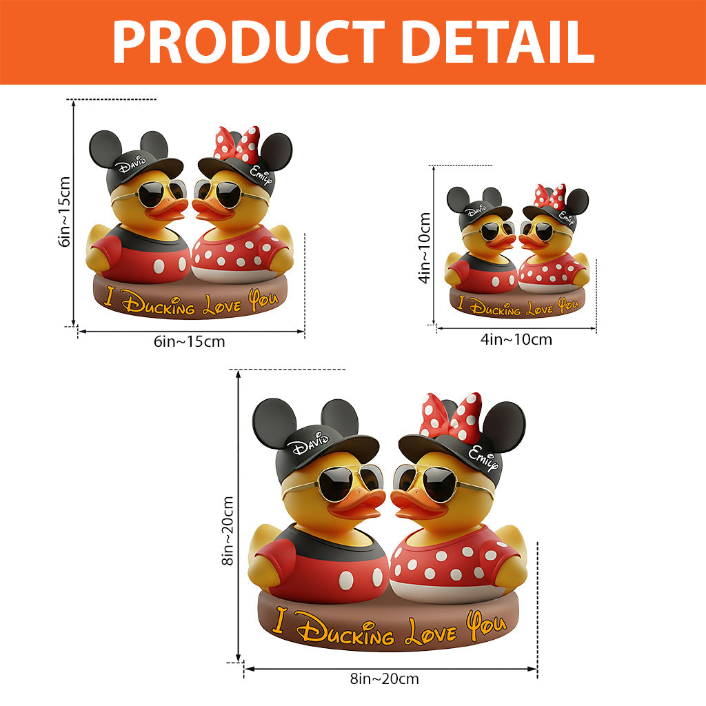 I Ducking Love You - Personalized Mouse Custom Shaped Acrylic Plaque