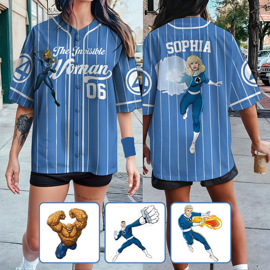 The Fantastic - Personalized Marvelous Universe Baseball Jersey