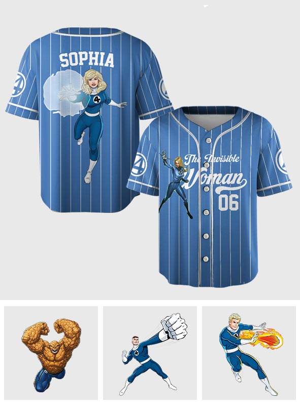 The Fantastic - Personalized Marvelous Universe Baseball Jersey