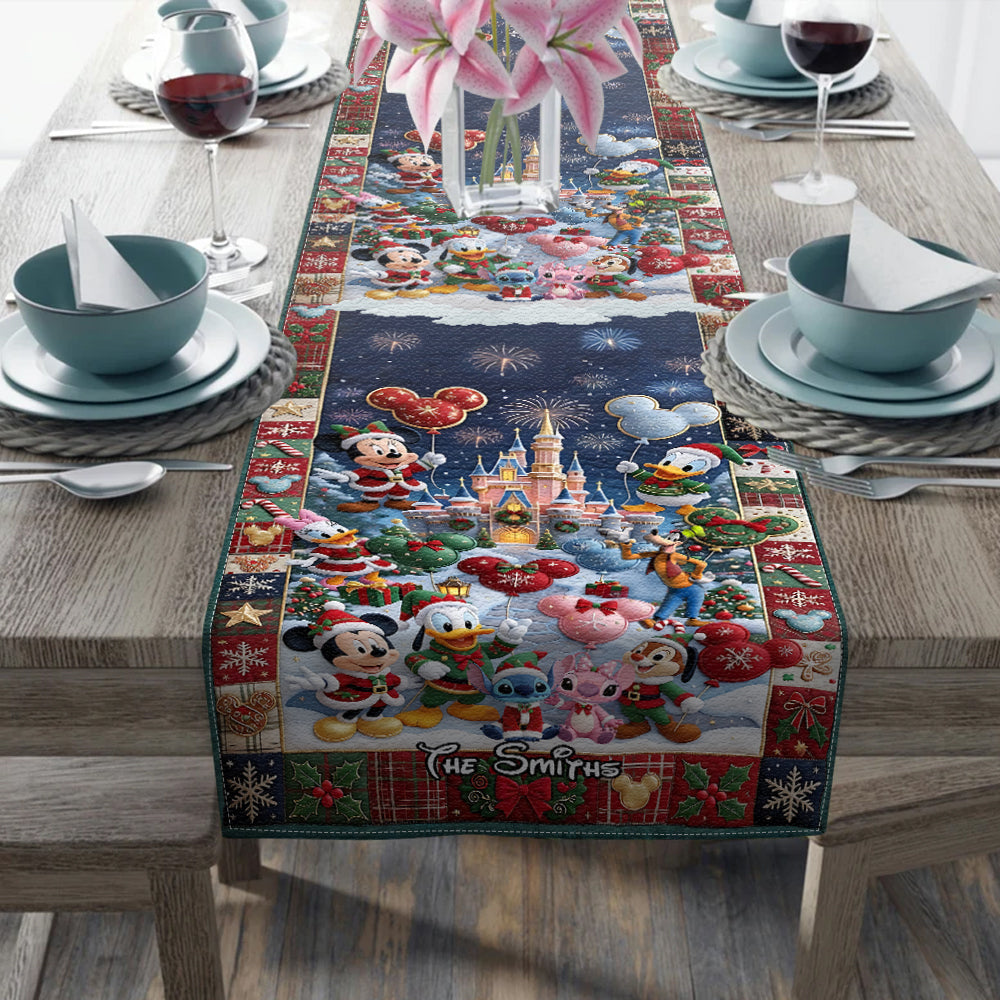 Christmas Time - Personalized Mouse Table Runner