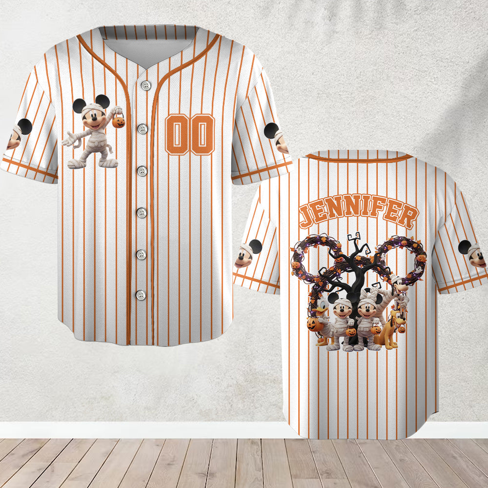 Magical Halloween - Personalized Mouse Baseball Jersey