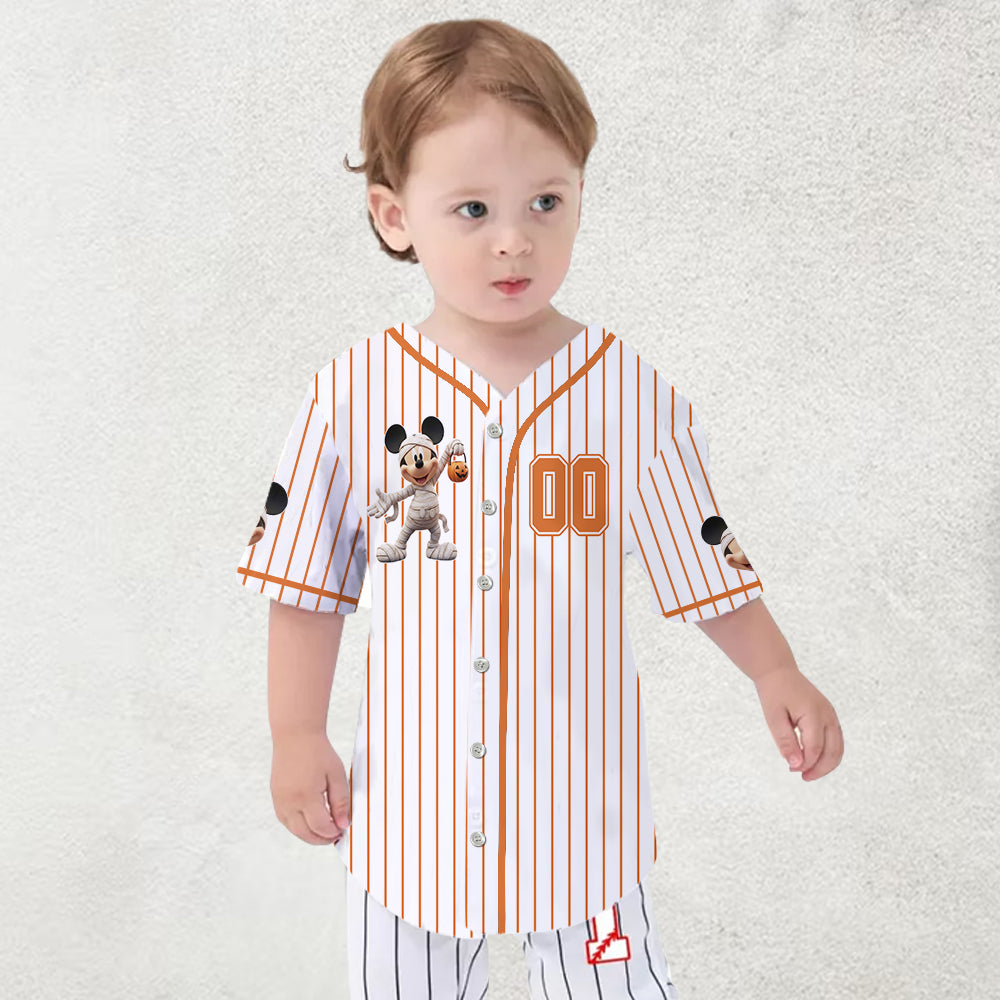 Magical Halloween - Personalized Mouse Baseball Jersey