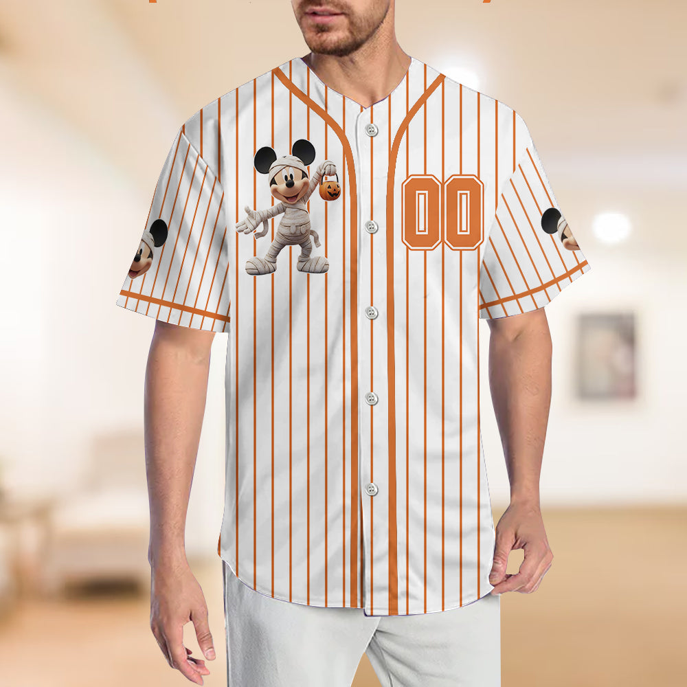 Magical Halloween - Personalized Mouse Baseball Jersey