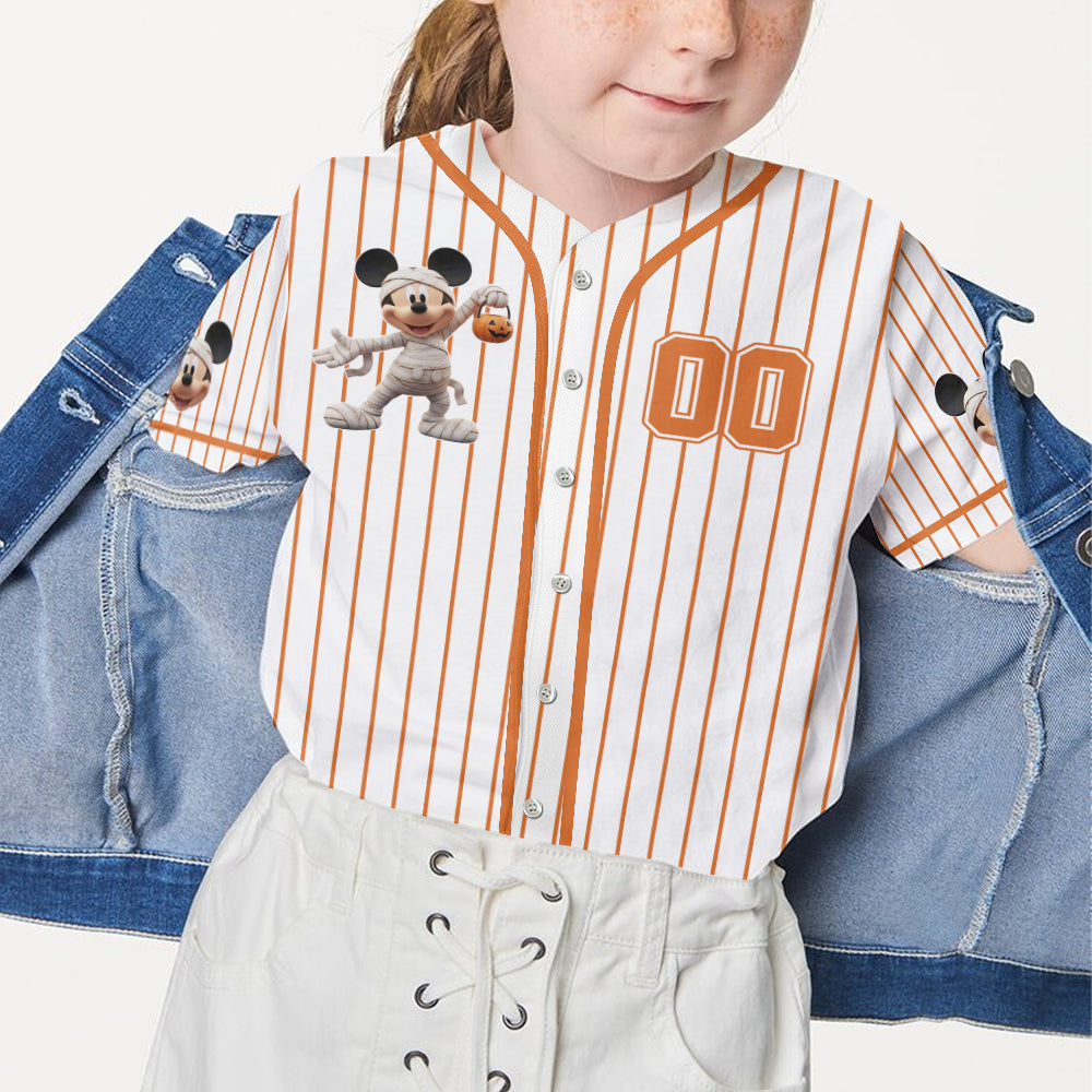 Magical Halloween - Personalized Mouse Baseball Jersey