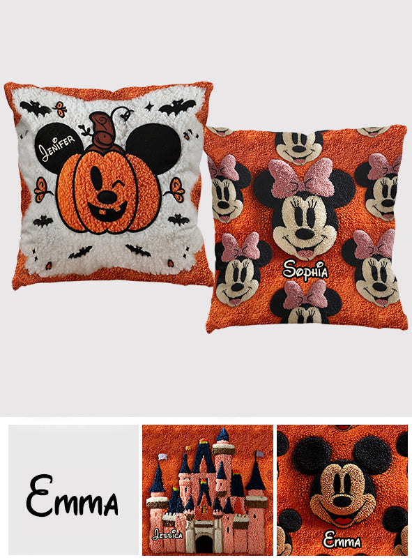 Magical Friends - Personalized Mouse Throw Pillow