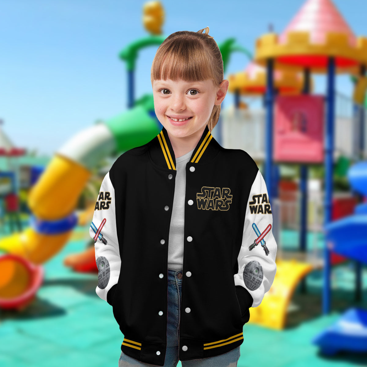 Alphabet Letters - Personalized The Force Varsity Jacket