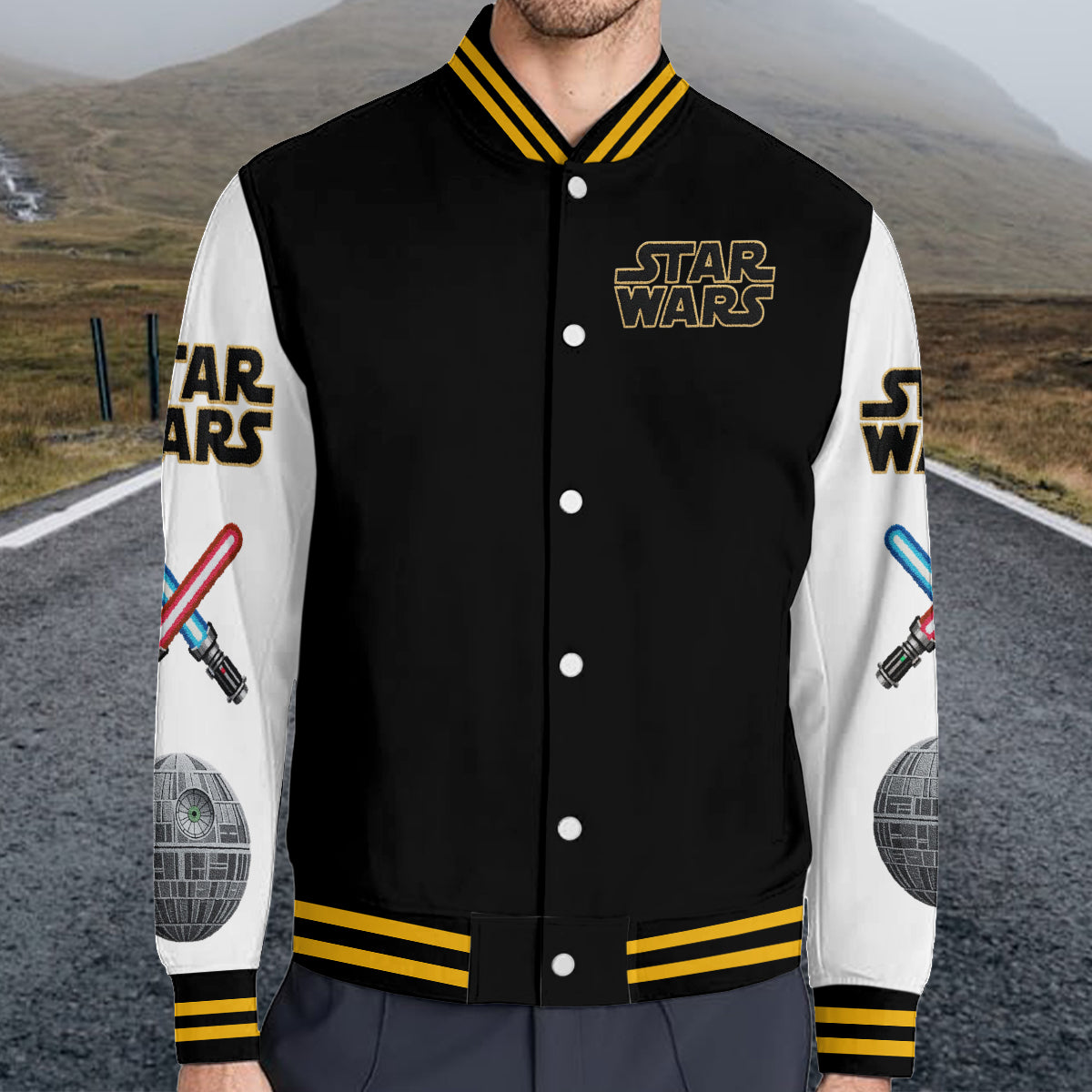 Alphabet Letters - Personalized The Force Varsity Jacket