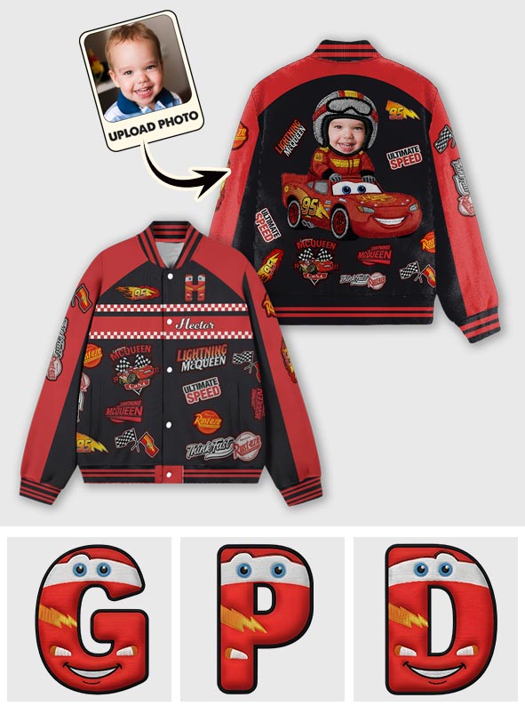 Cars Cartoon - Personalized Cars Varsity Jacket