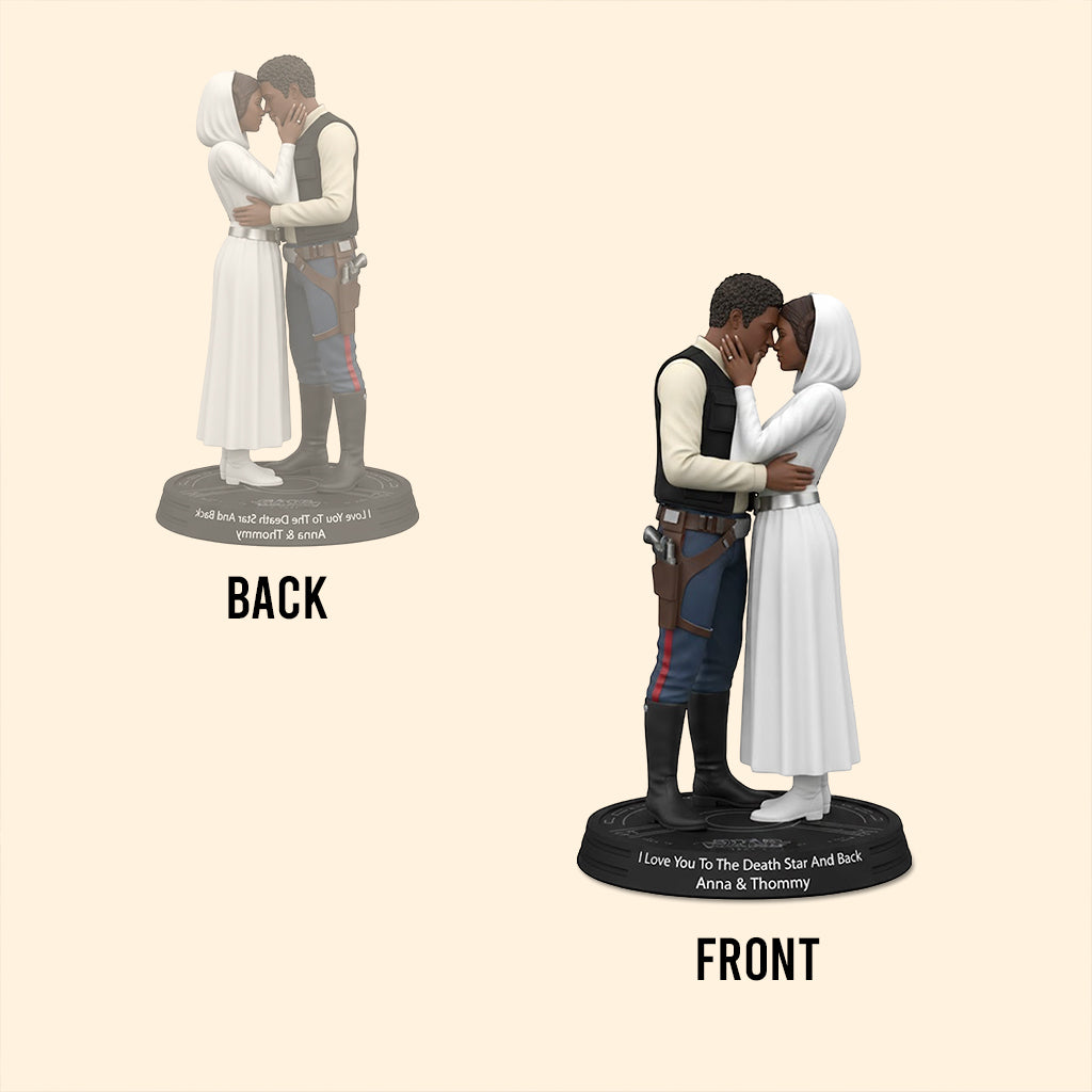 I Love You To The Death Star And Back - Personalized The Force Custom Shaped Acrylic Plaque