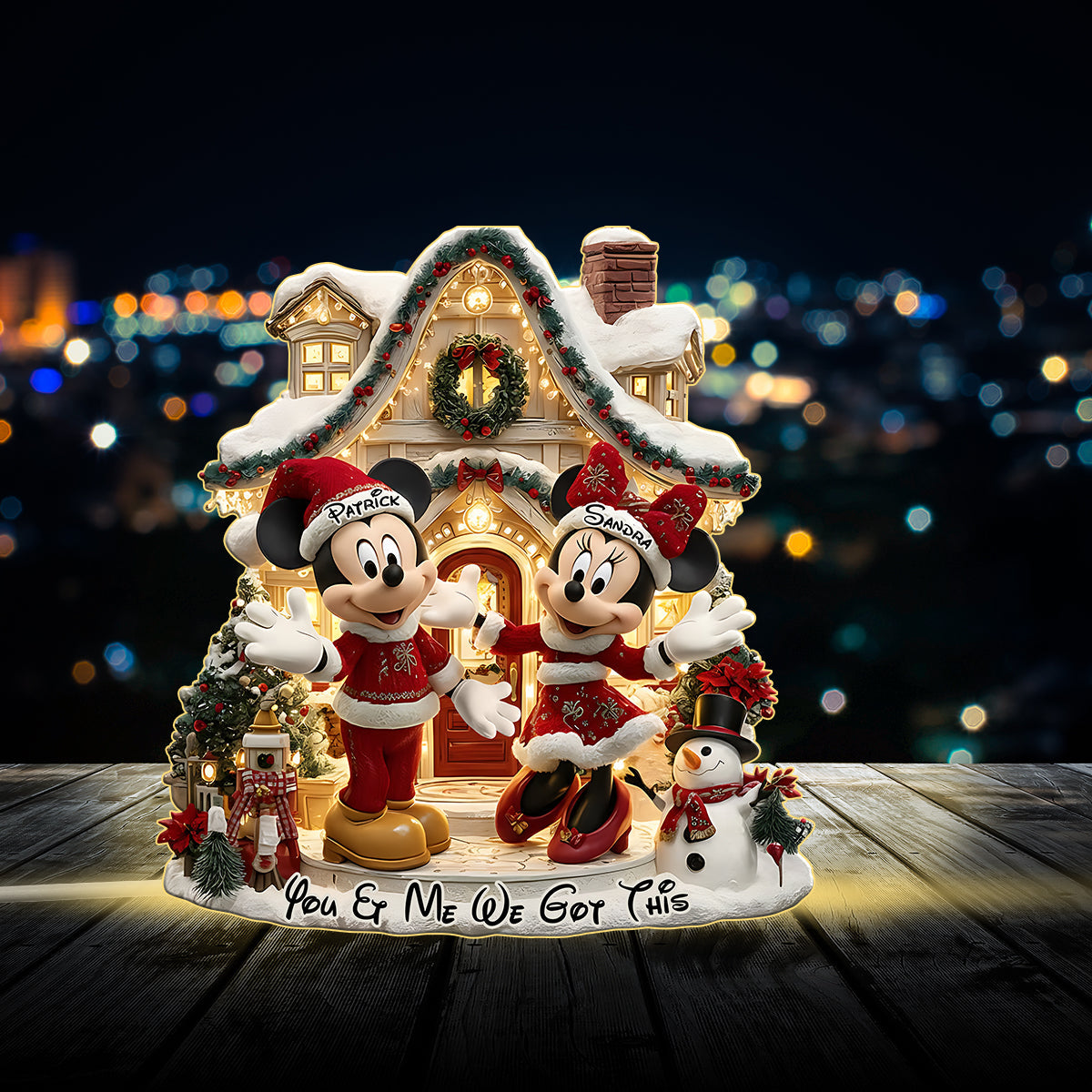 You And Me We Got Thi s - Personalized Mouse Acrylic LED Night Light