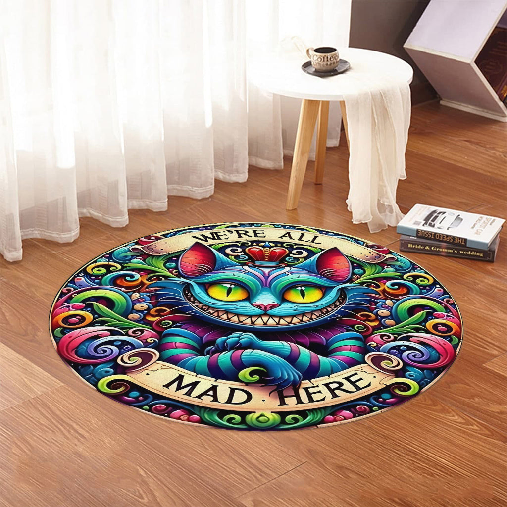 We Are All Mad Here - Mouse Round Rug