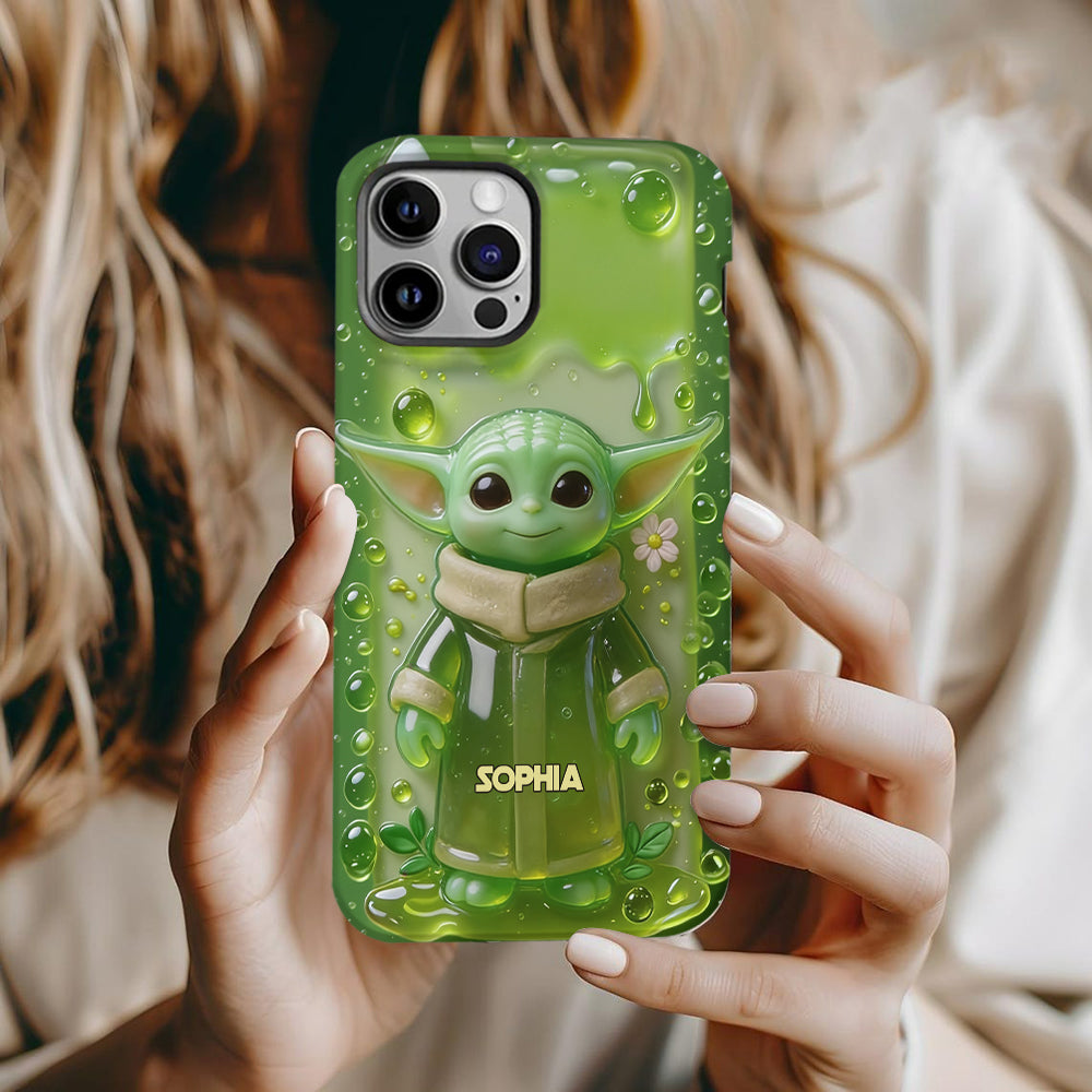 Jelly Green Baby - Personalized The Force Full Print Phone Case