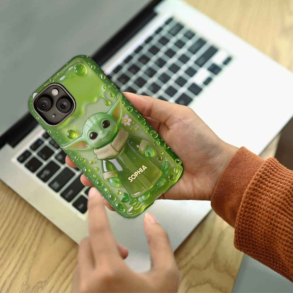 Jelly Green Baby - Personalized The Force Full Print Phone Case