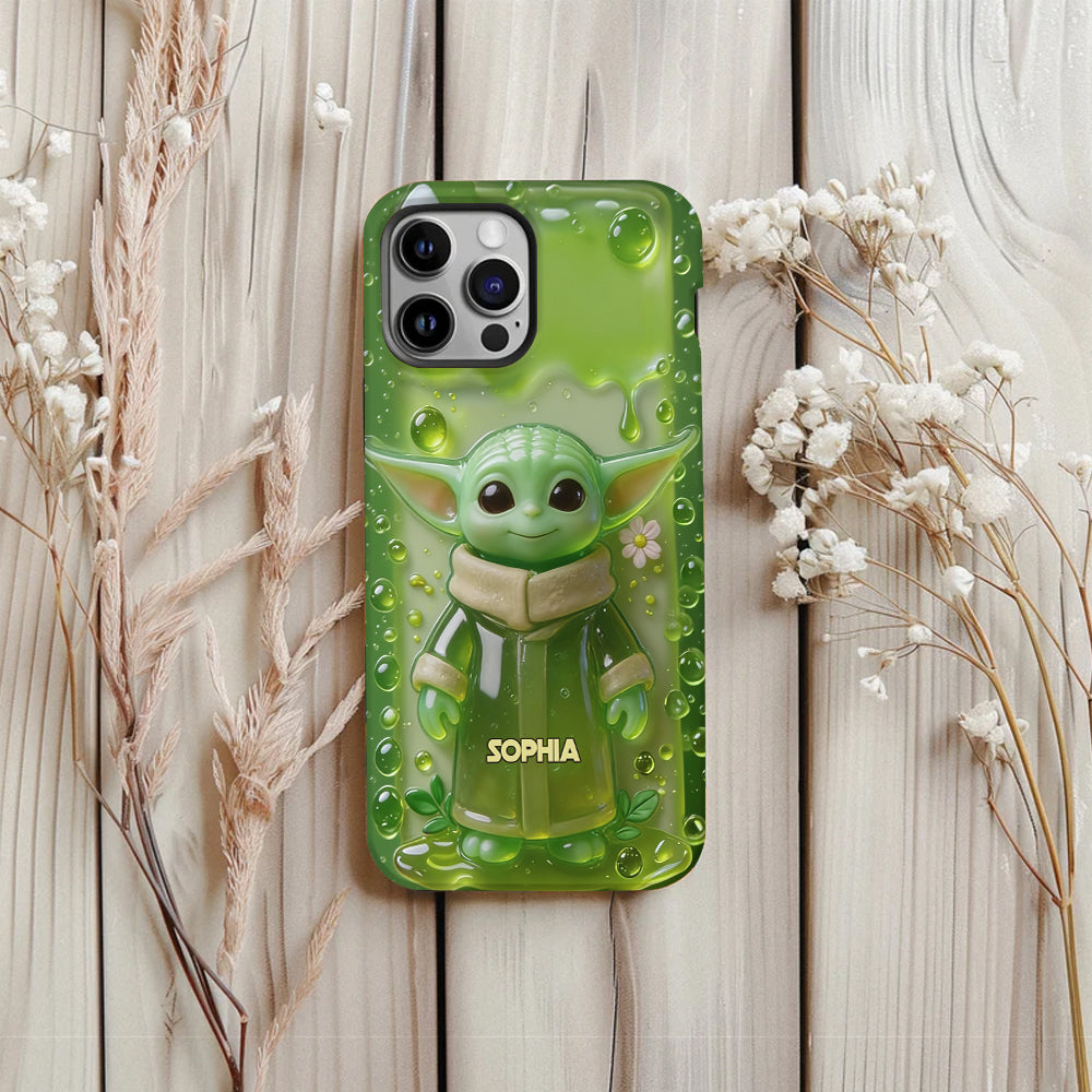 Jelly Green Baby - Personalized The Force Full Print Phone Case