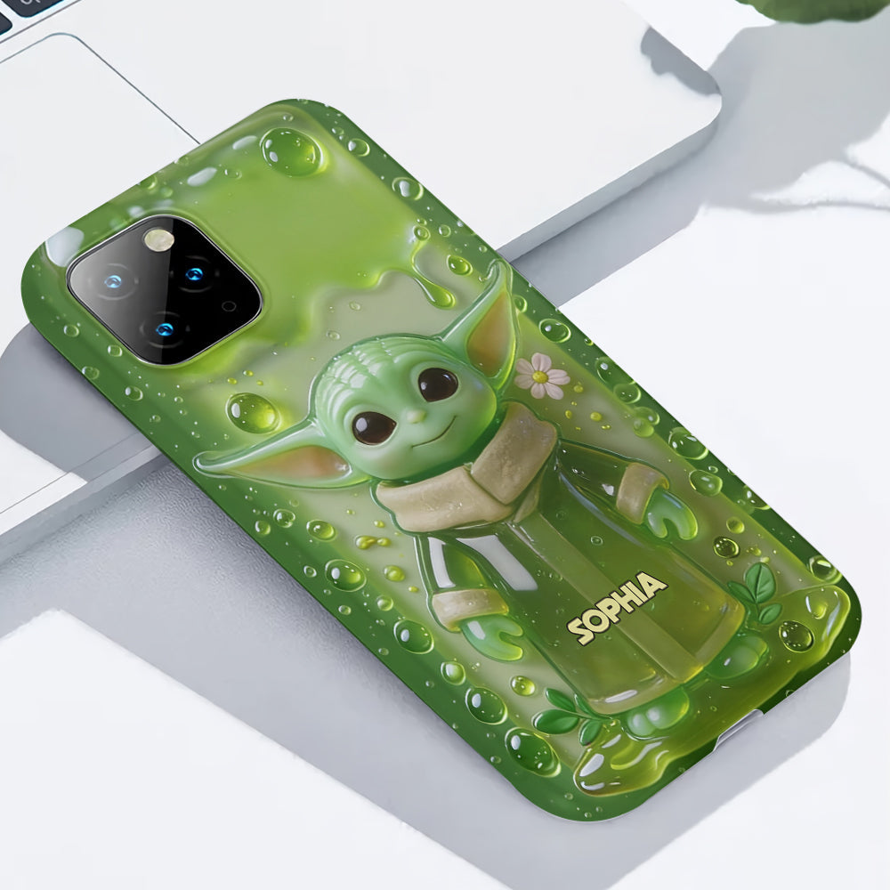 Jelly Green Baby - Personalized The Force Full Print Phone Case