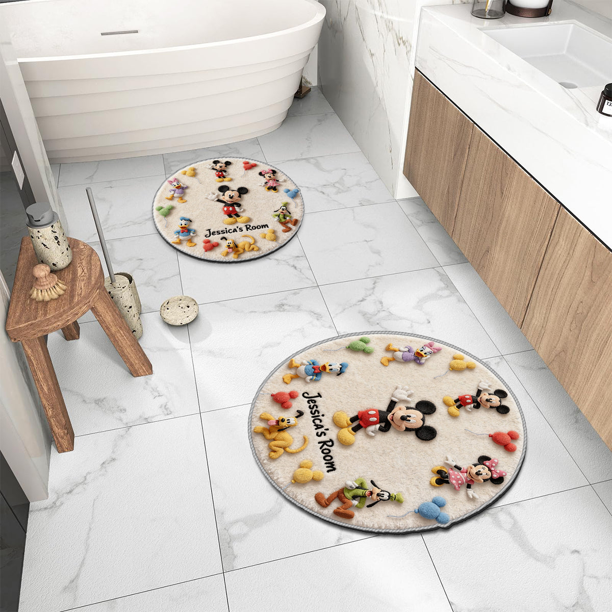 Friends - Personalized Mouse Non-Slip Tufted Rug