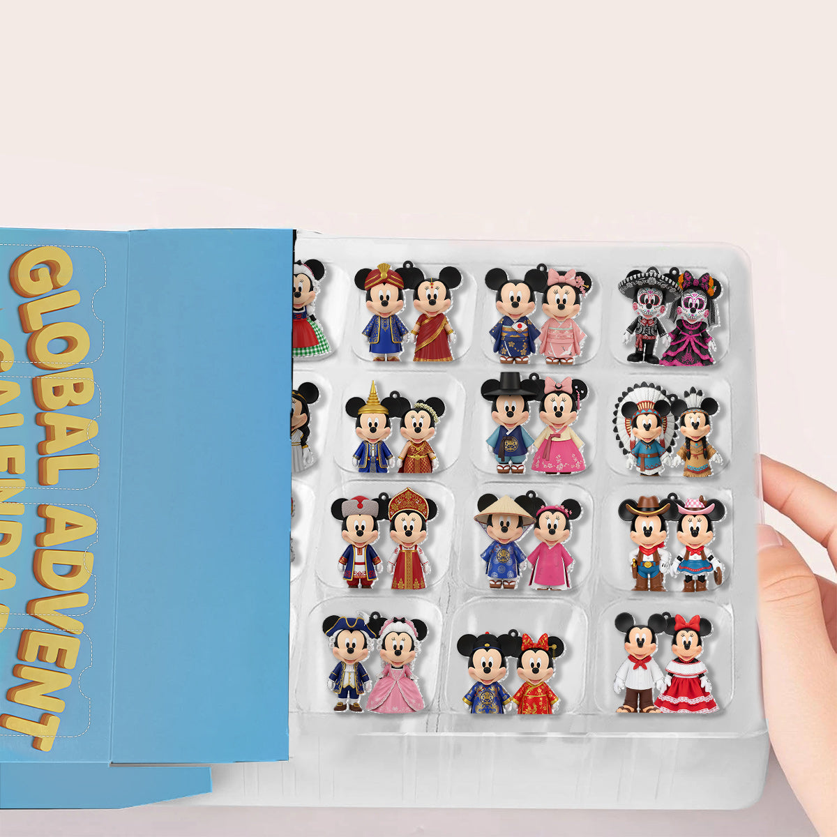 Global Advent Calendar, Traditional Costumes - Personalized Mouse Advent Calendar With Ornaments